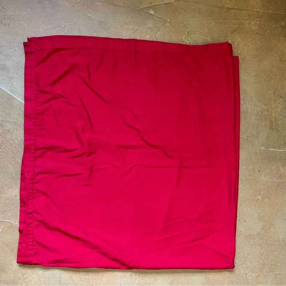Mikasa Christmas Placemats (6) And Tablecloth Red Cotton Holiday Christmas